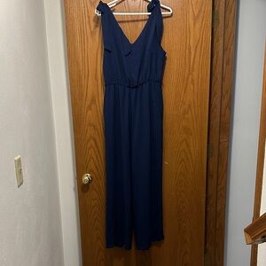 Elegant Navy Blue Maxi Jumpsuit